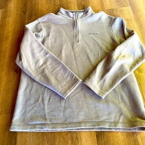 Mens quarter zip Columbia knot pullover. Size XL.